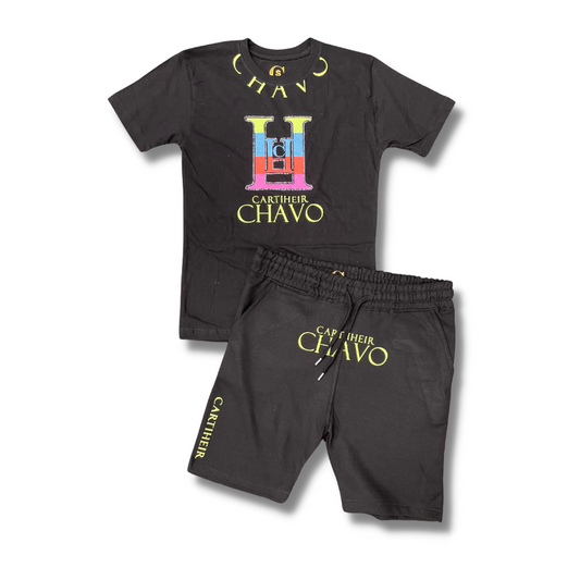 Luxury Streetwear T-shirt and Shorts Set