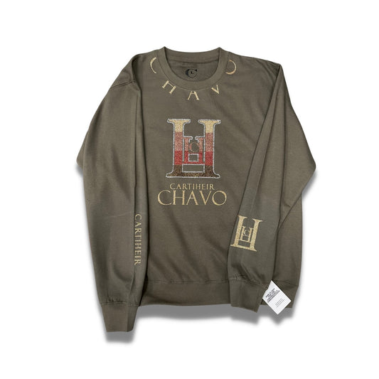 Olive Luxury Streetwear Crewneck